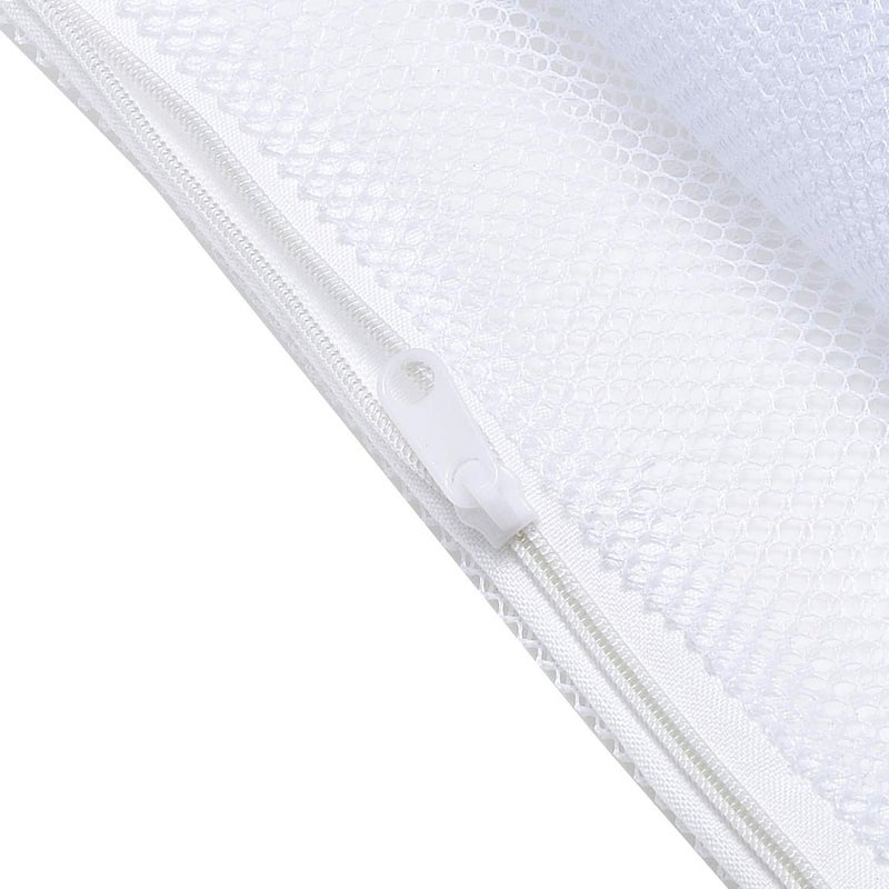 ALEGI Large Filter Media Bags,Aquarium Mesh Bags with Plastic Zipper,White Net Bags for Bio Balls, Ammonia Remover 17.8" by 13.5" (4pcs) - Image 5